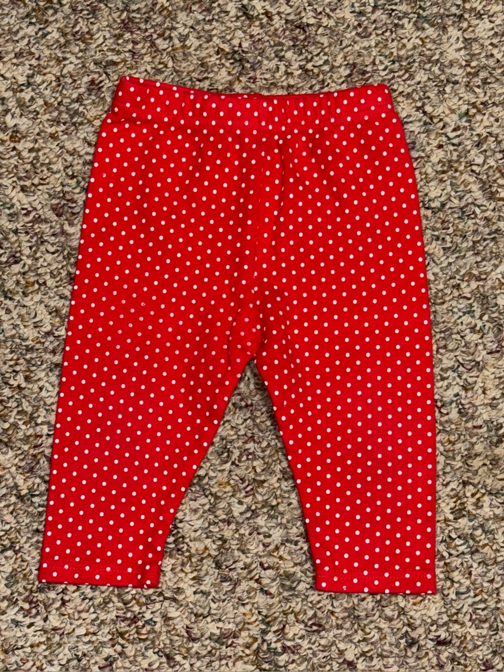 Girls toddler size 18 month pants Red Polka Dot Kids Leggings